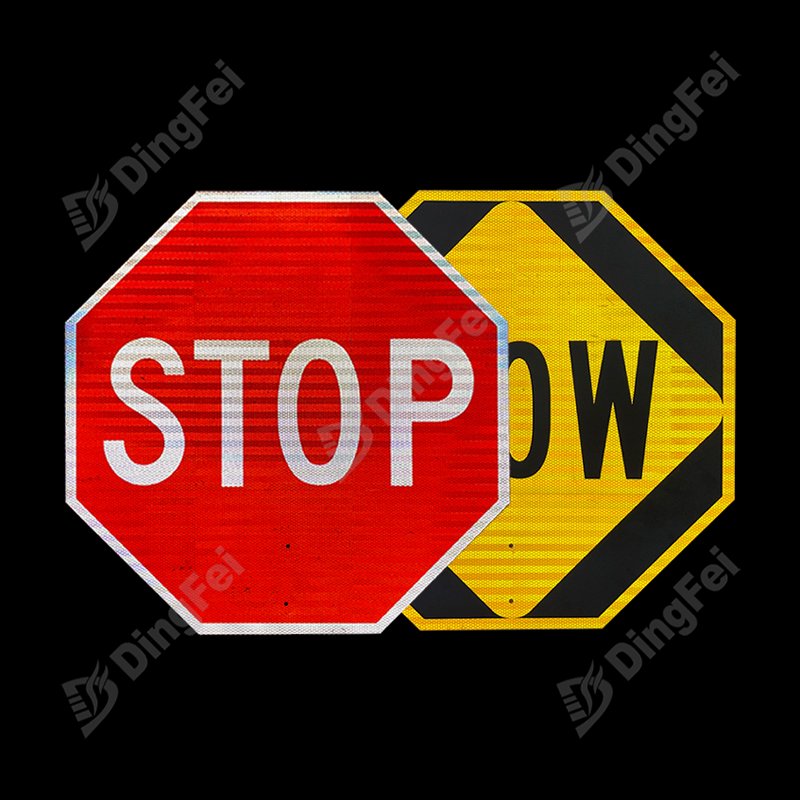 Engineer Grade EGP Reflective Stop Slow Aluminum Sign - 